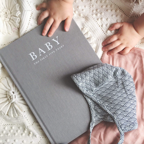 Write to Me Baby Journal - Grey